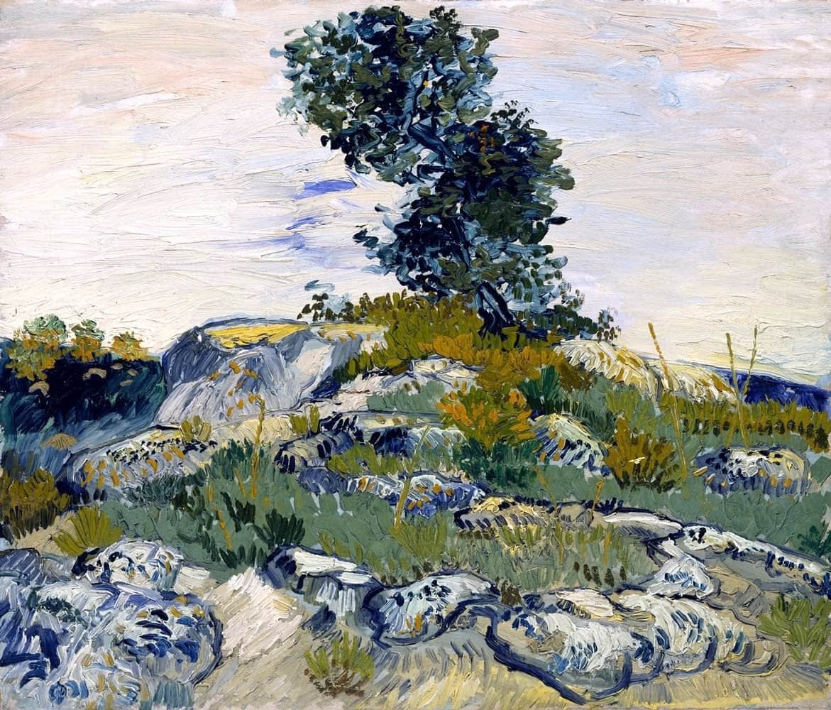 The Rocks Painting Vincent Van Gogh Canvas Art - Image 5