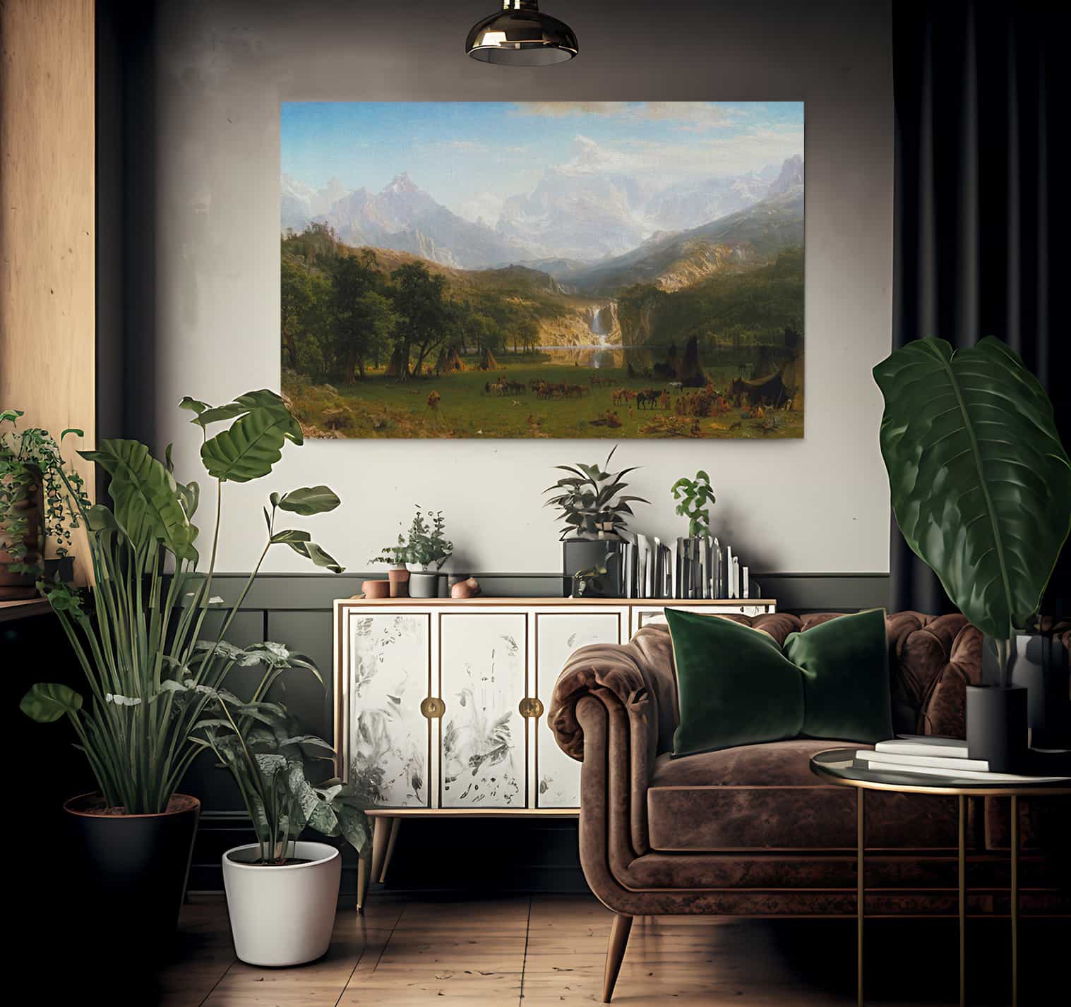 The Rocky Mountains Lander 1039 S Peak 1863 By Albert Bierstadt - Image 2