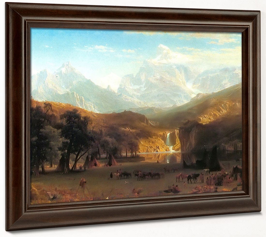 The By Rocky By Mountains By Landers By Peak By Albert By Bierstadt - Image 4