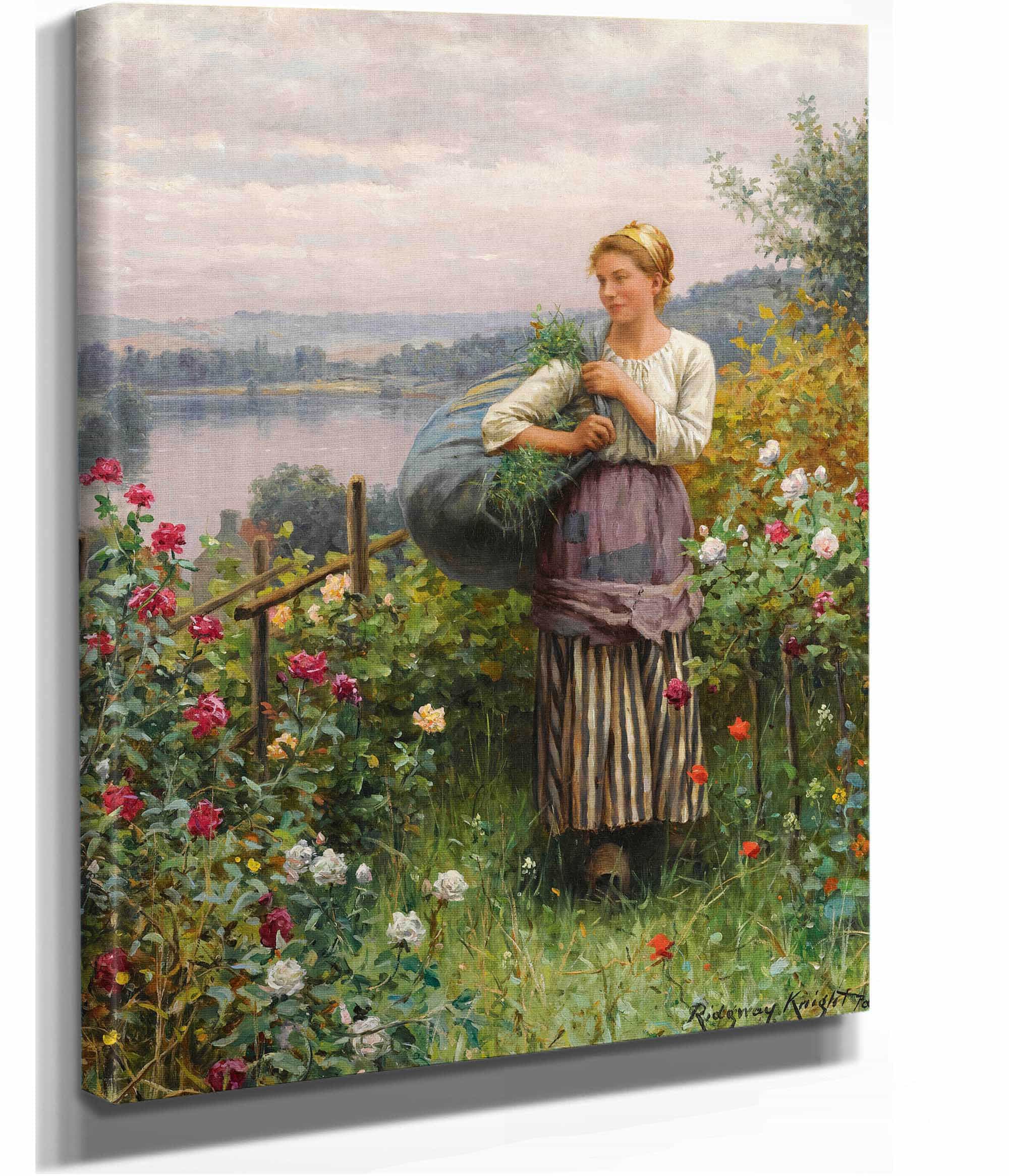 The Rose Garden by Daniel Ridgway Knight - Image 2
