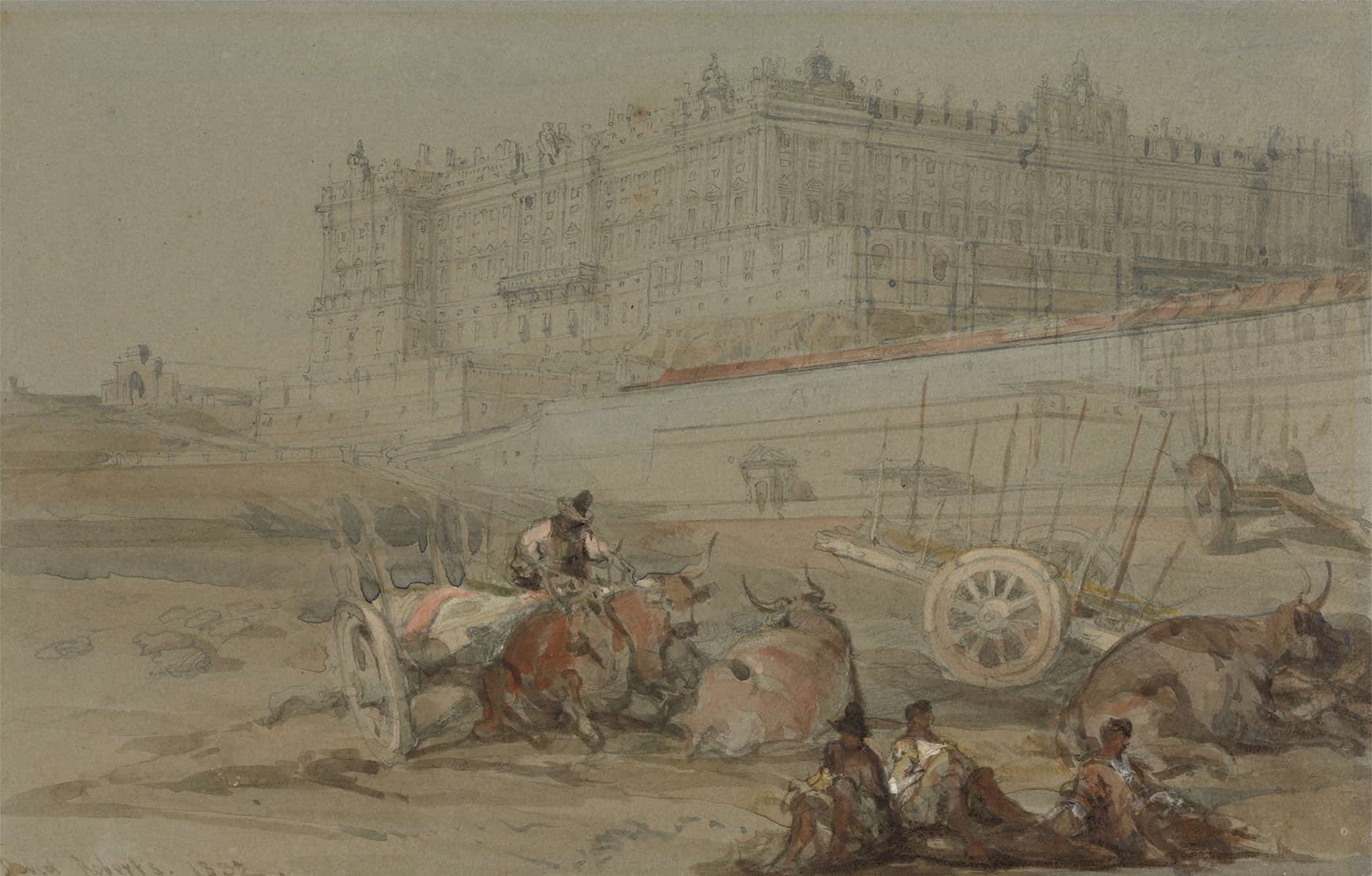 The Royal Palace Madrid by David Roberts - Image 2