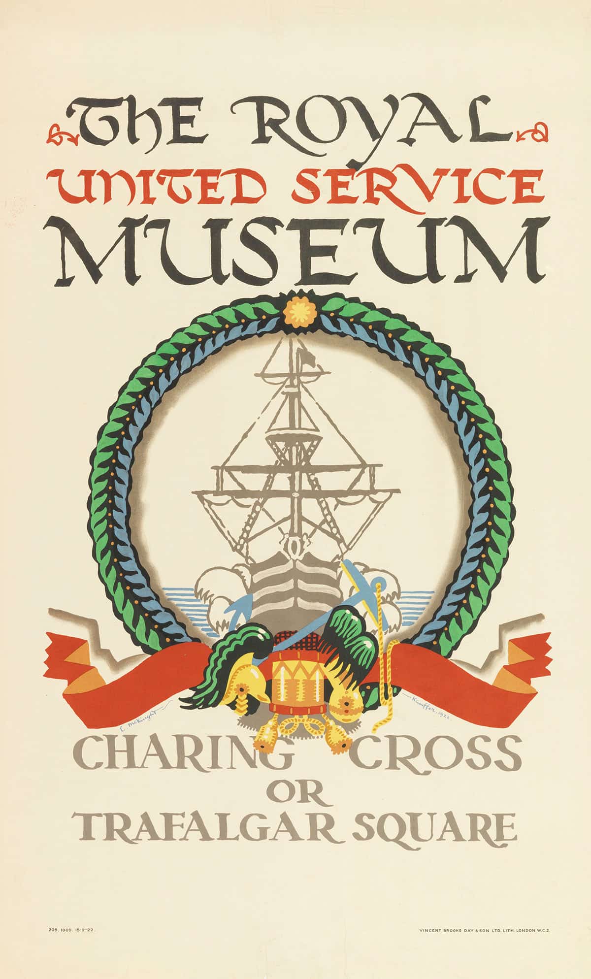 The Royal United Service Museum For London Underground by Edward Mcknight Kauffer - Image 3