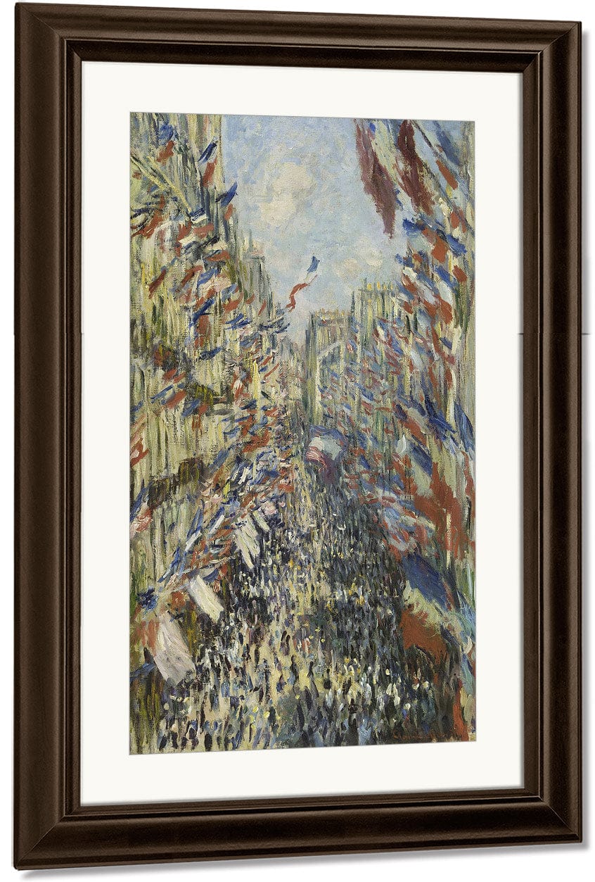 The Rue Montorgueil In Paris. Celebration Of June 30, 1878 By Claude Monet - Image 3