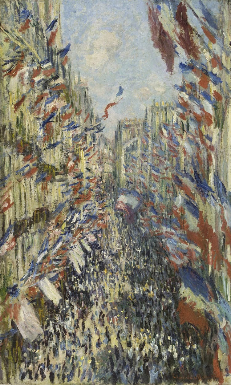 The Rue Montorgueil In Paris. Celebration Of June 30, 1878 By Claude Monet - Image 5