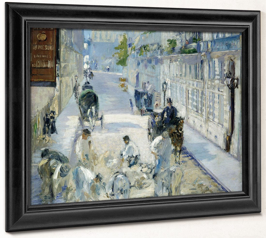 The Rue Mosnier With Workmen By Edouard Manet - Image 8