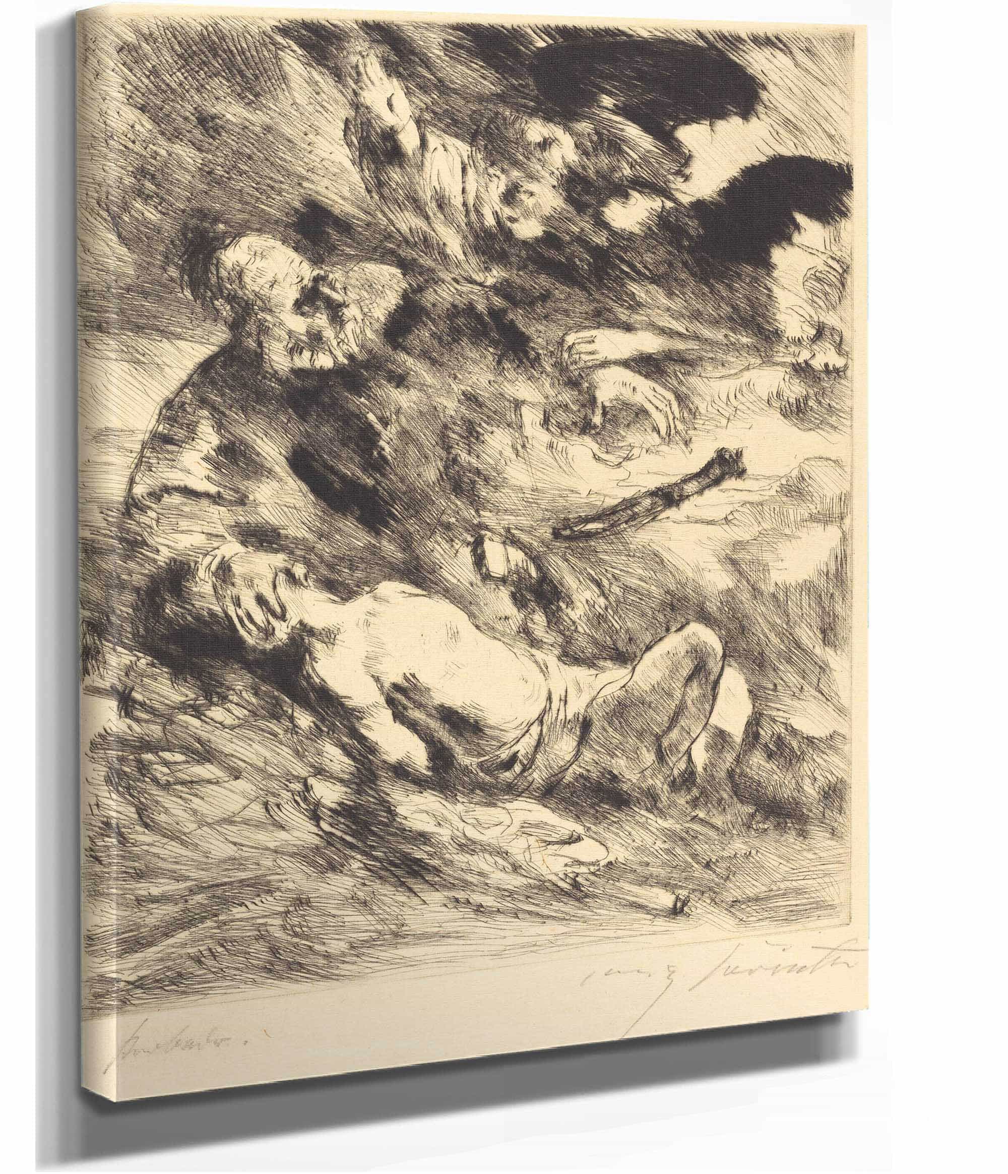 The Sacrifice Of Isaac Die Opferung Isaacs by Lovis Corinth - Image 2