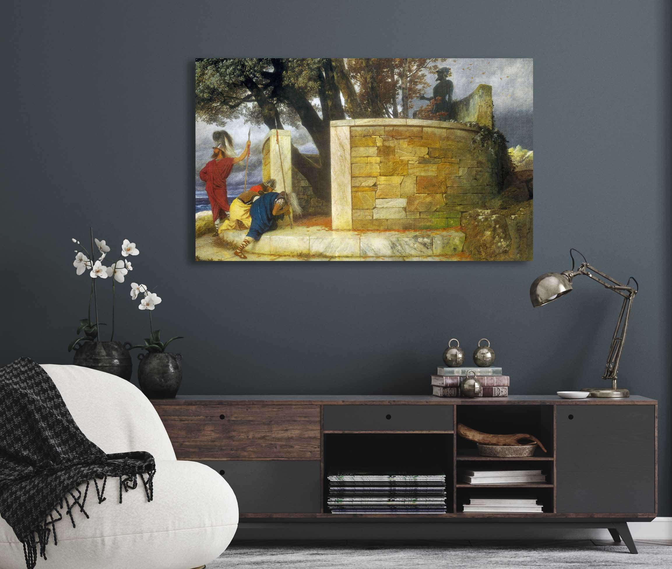The Sanctuary Of Hercules by Arnold Bocklin - Image 5