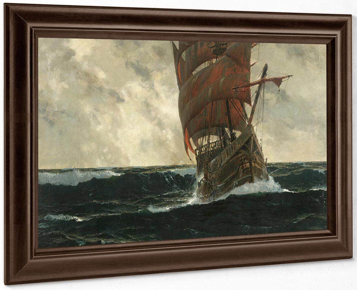 The Santa Maria At Sea By Michael Zeno Diemer - Image 5