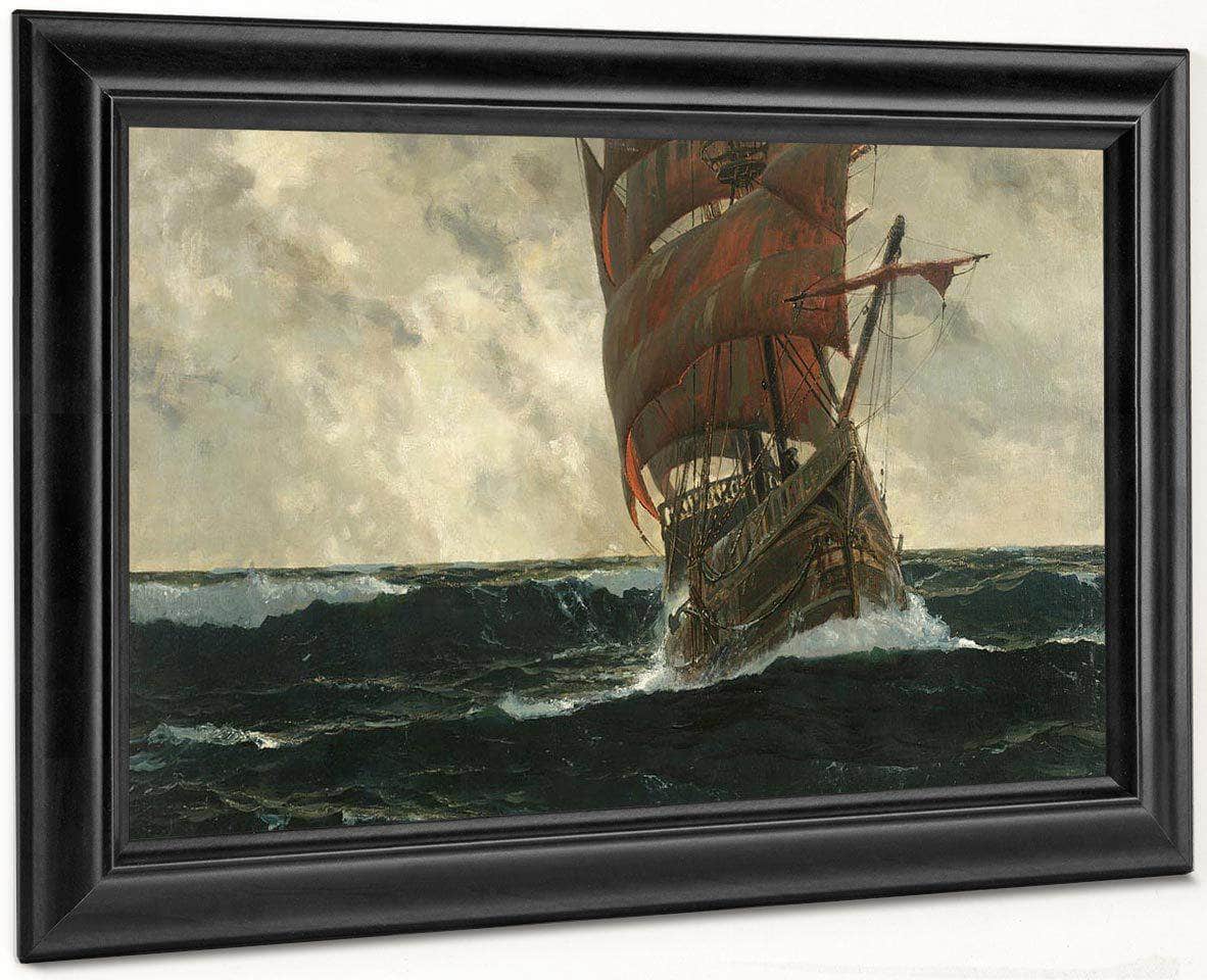 The Santa Maria At Sea By Michael Zeno Diemer - Image 7
