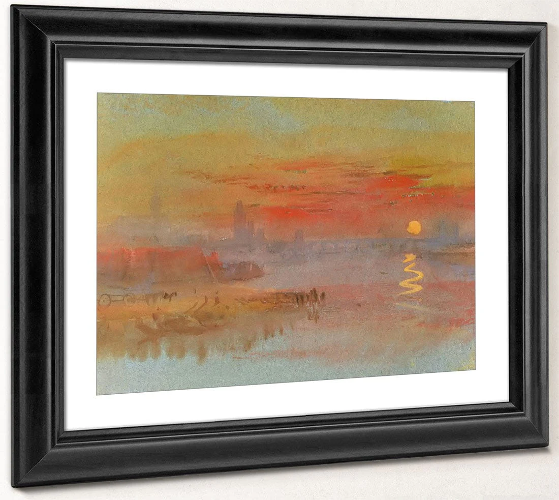 The Scarlet Sunset By Jwm Turner - Image 4