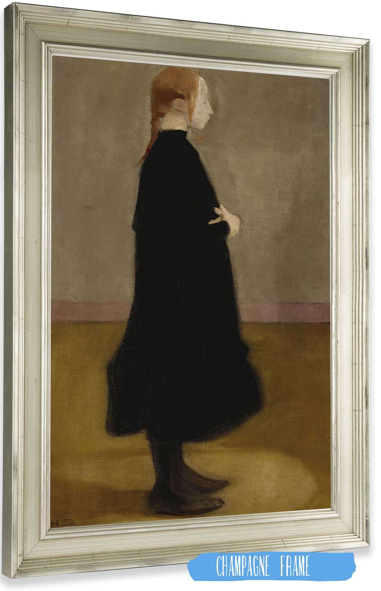 The School Girl Ii Girl In Black by Helene Schjerfbeck