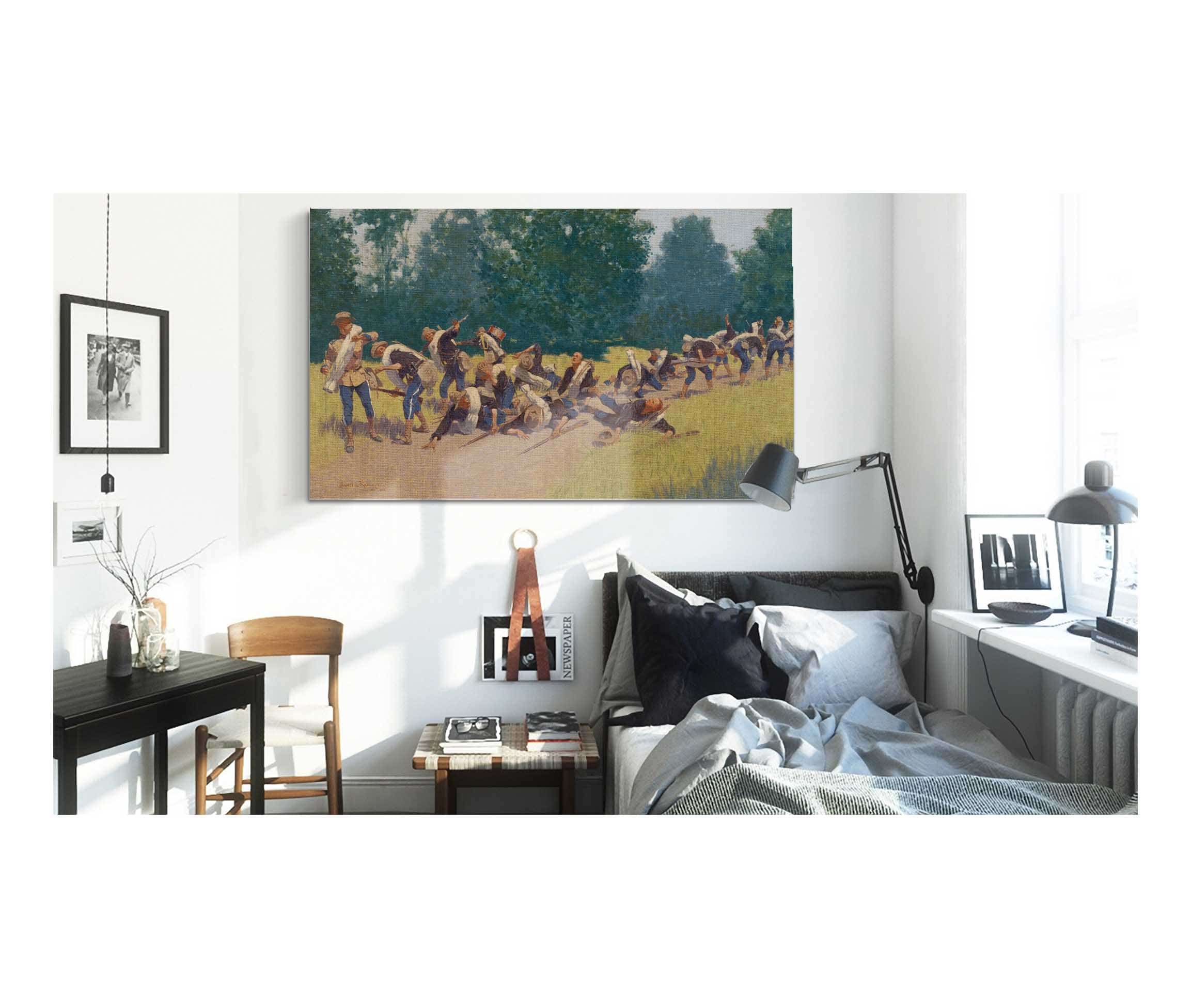 The Scream Of Shrapnel At San Juan Hill by Frederic Remington - Image 3
