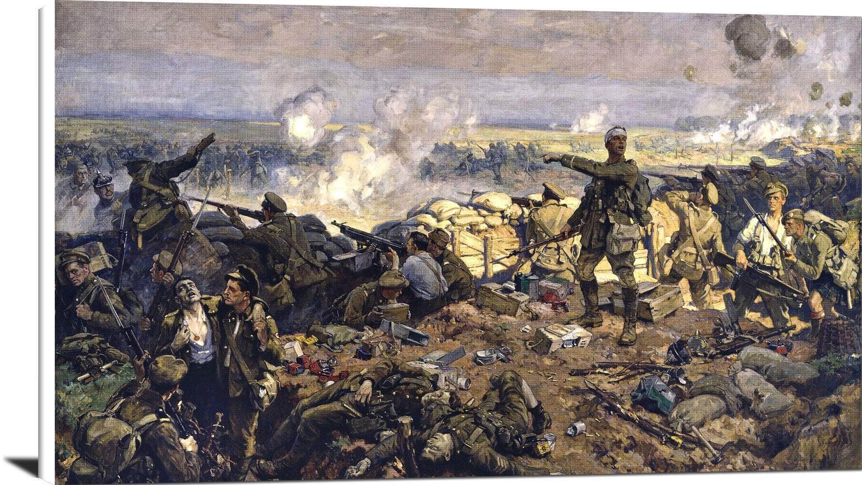 The Second Battle Of Ypres Painting Richard Jack Canvas Art