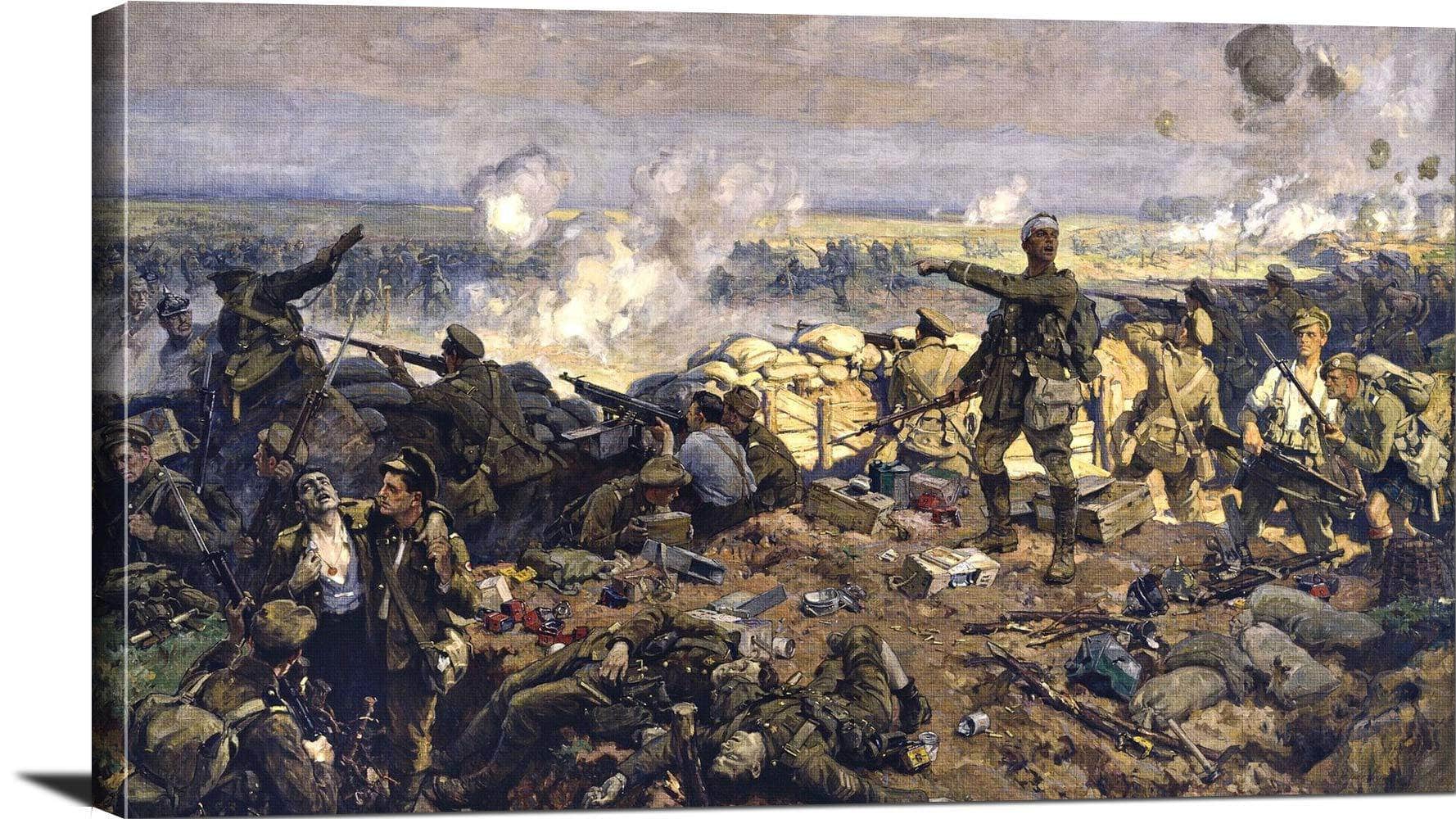 The Second Battle Of Ypres Painting Richard Jack Canvas Art - Image 3