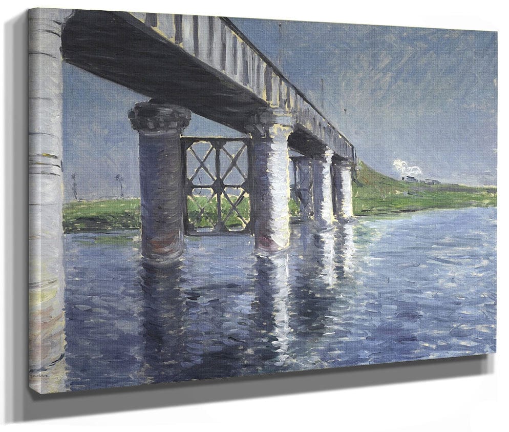 The Seine And The Railroad Bridge At Argenteuil (La Seine Et Le Pont Du Chemin De Fer Dargenteuil) By Gustave Caillebotte