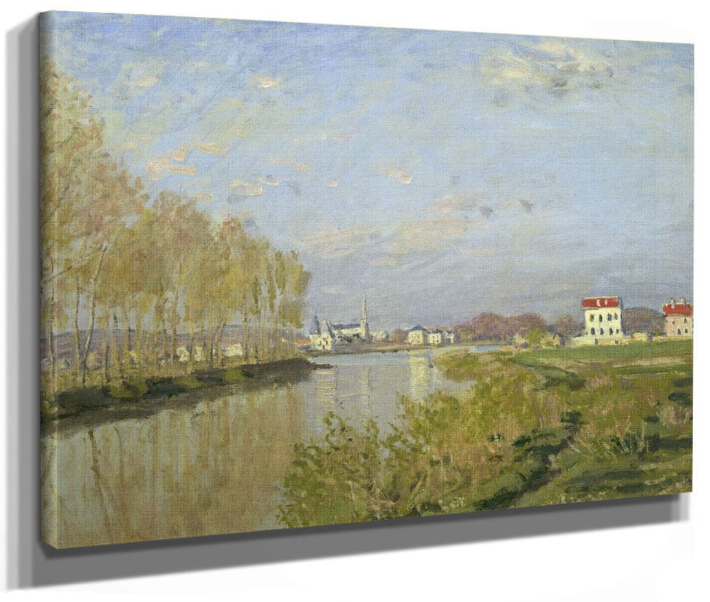 The Seine At Argenteuil By Claude Monet