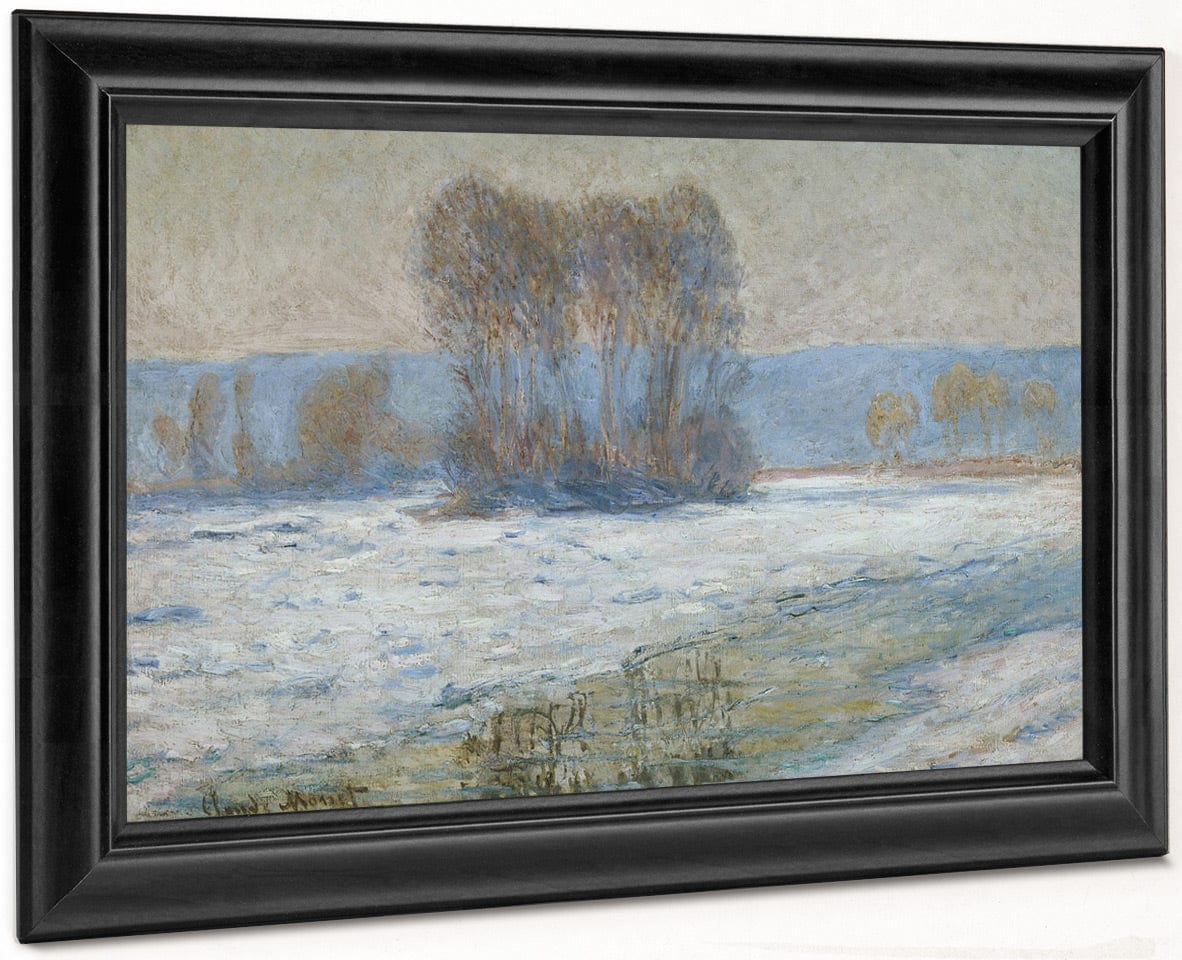 The Seine At Bennecourt, Winter By Claude Monet - Image 6
