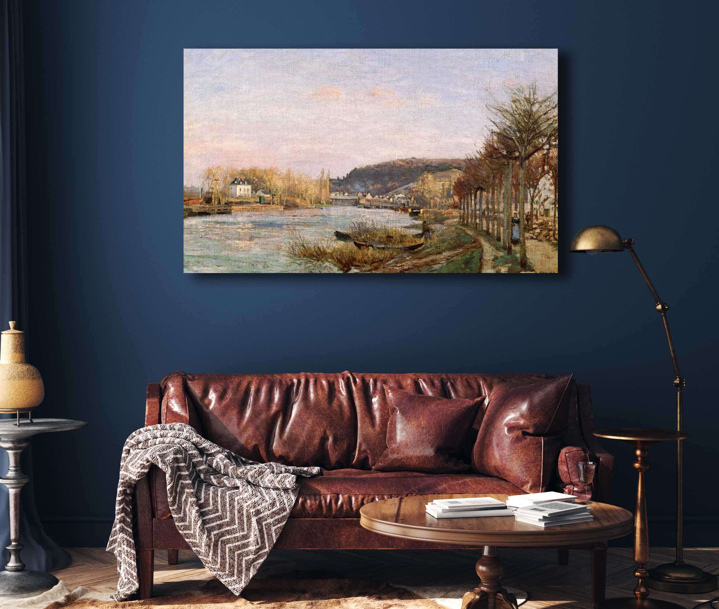 The Seine At Bougival by Camille Pissarro - Image 3