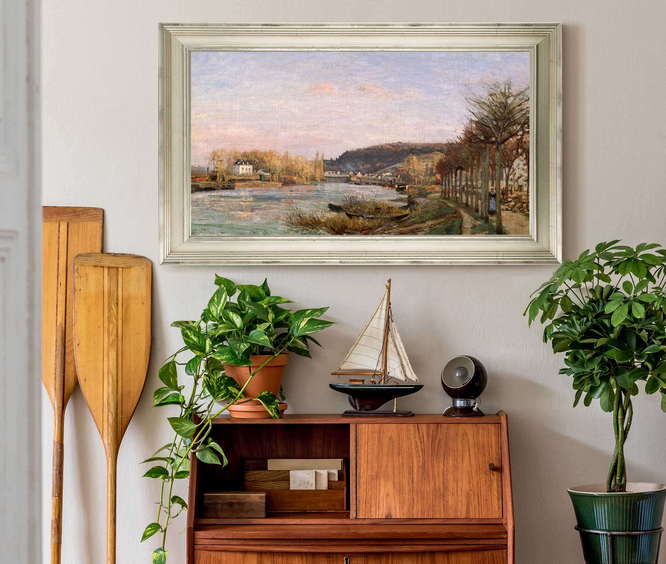 The Seine At Bougival by Camille Pissarro - Image 5