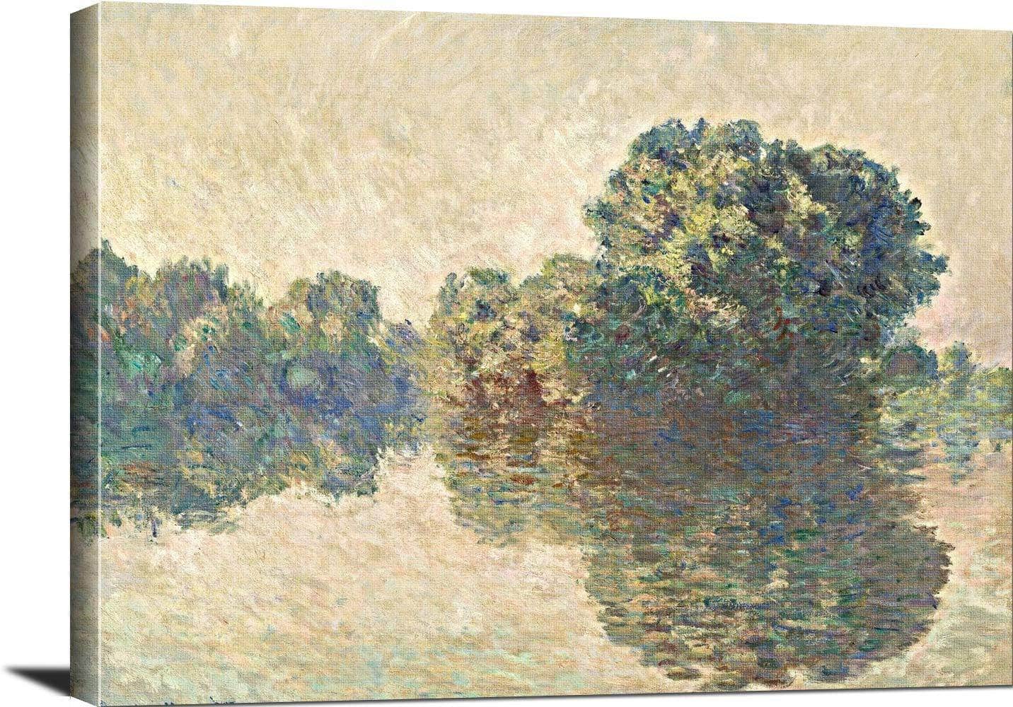 The Seine At Giverny Painting Claude Monet Canvas Art - Image 3