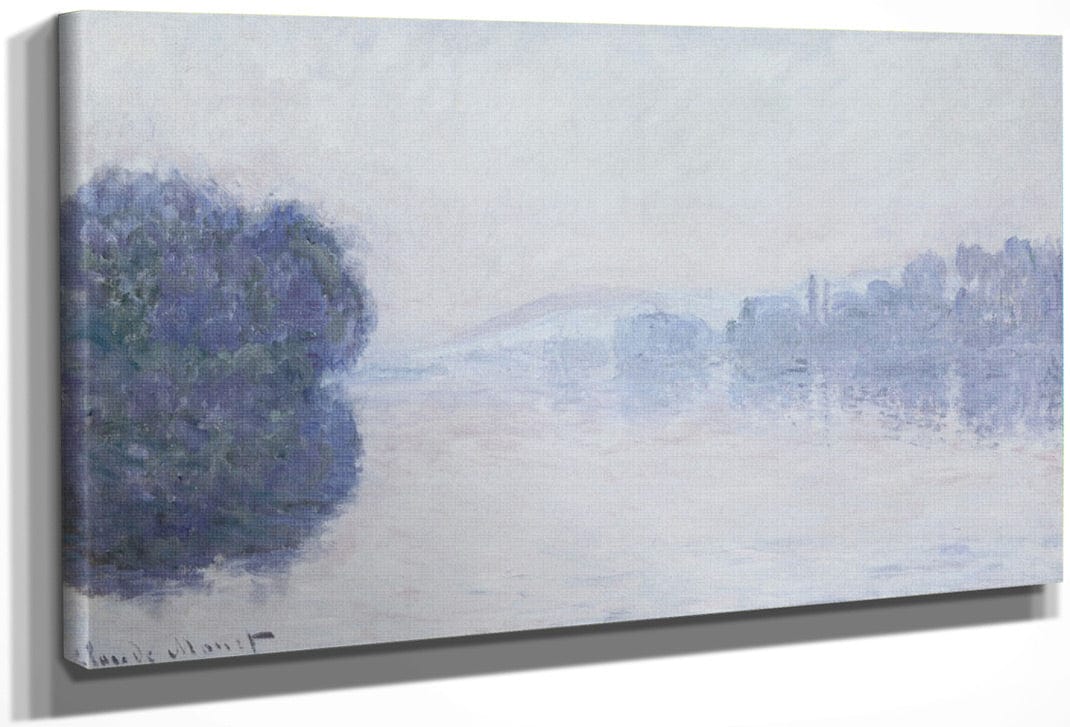 The Seine Near Vernon, As Seen In The Morning By Claude Monet