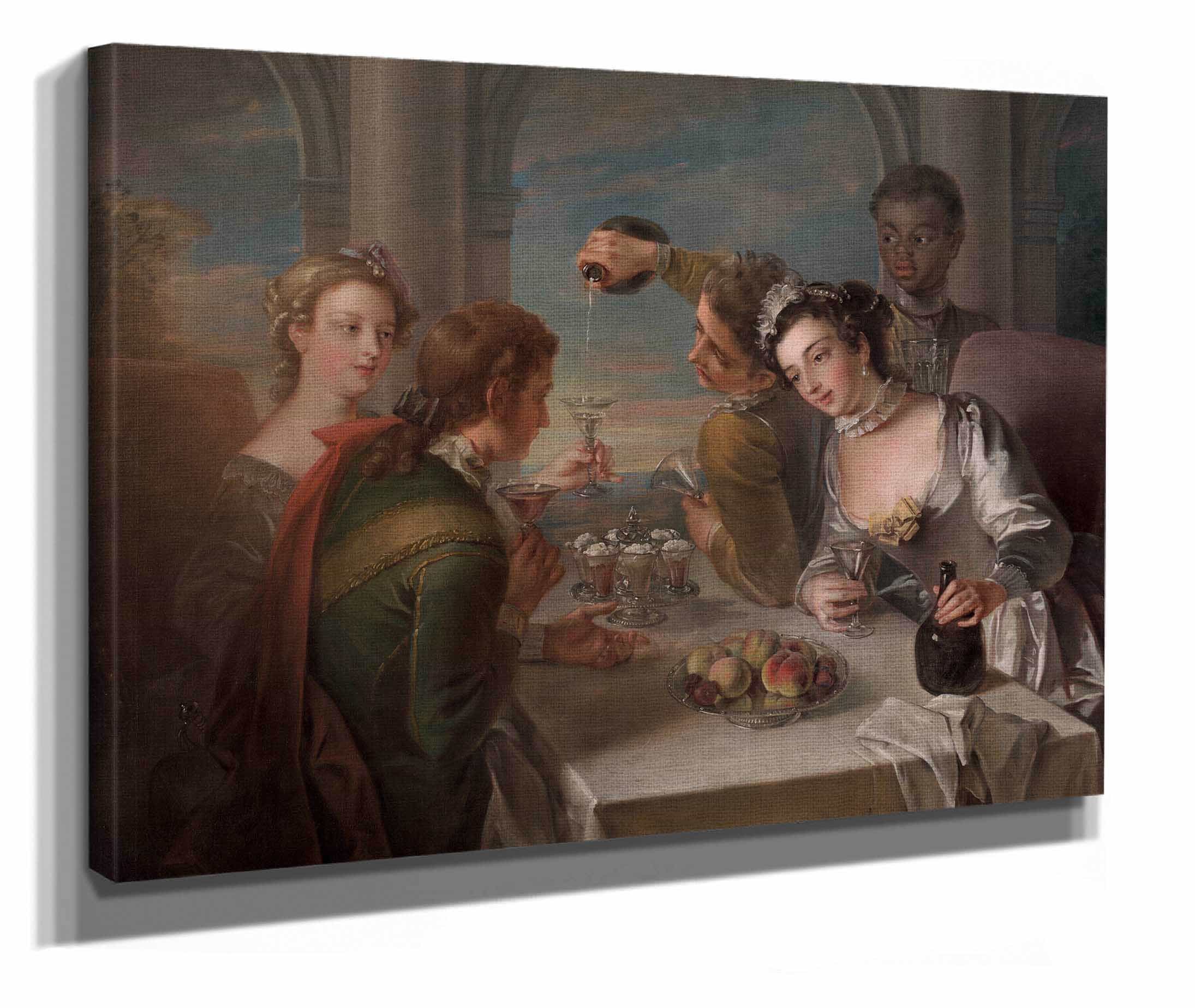 The Sense Of Taste To by Philippe Mercier - Image 2