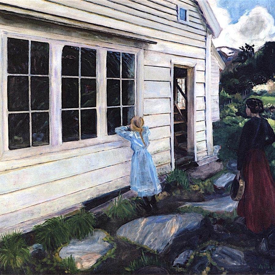 The Shady Side Of The Jølster Parsonage By Nicolai Astrup - Image 5
