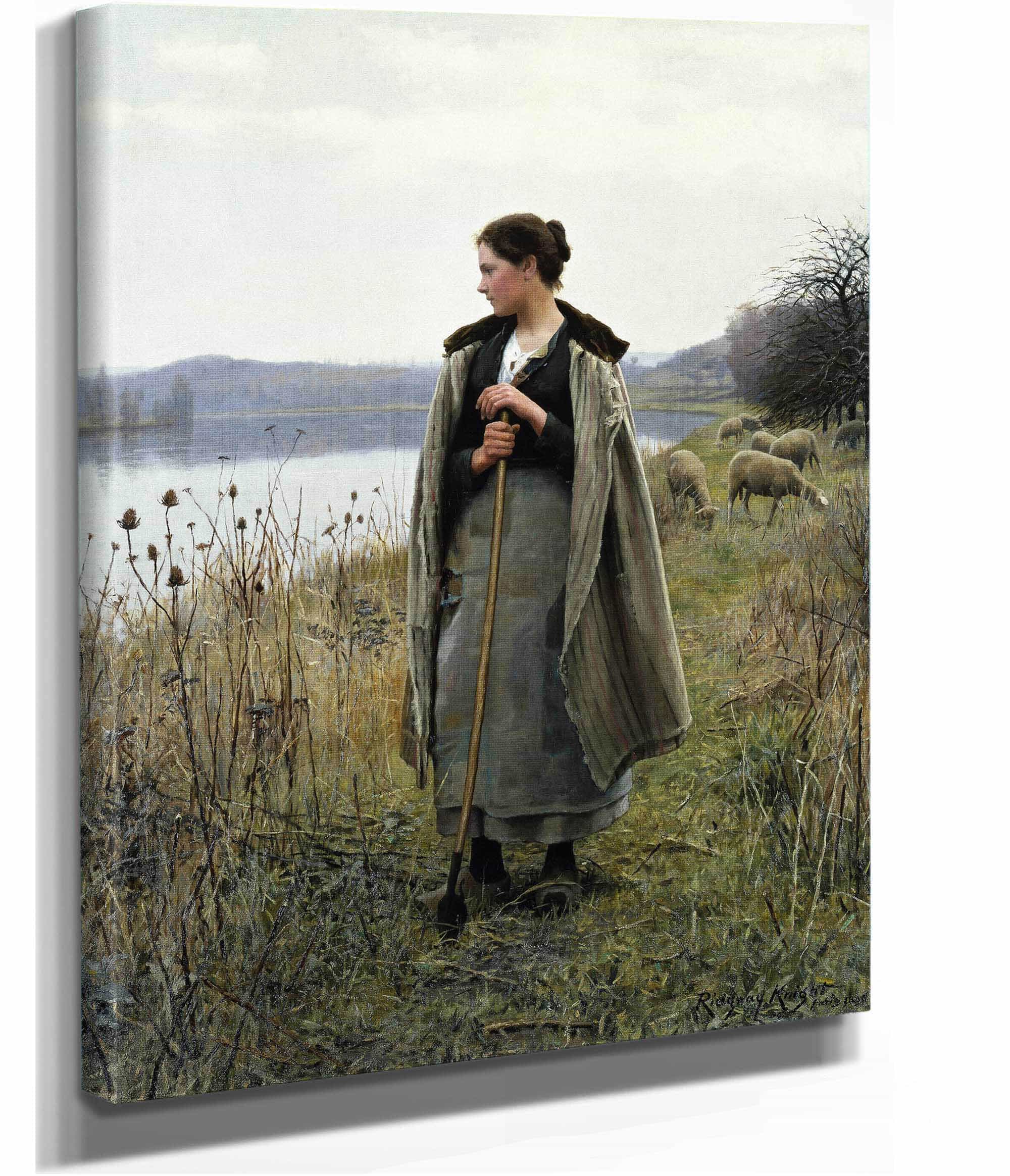 The Shepherdess Of Rolleboise by Daniel Ridgway Knight - Image 2