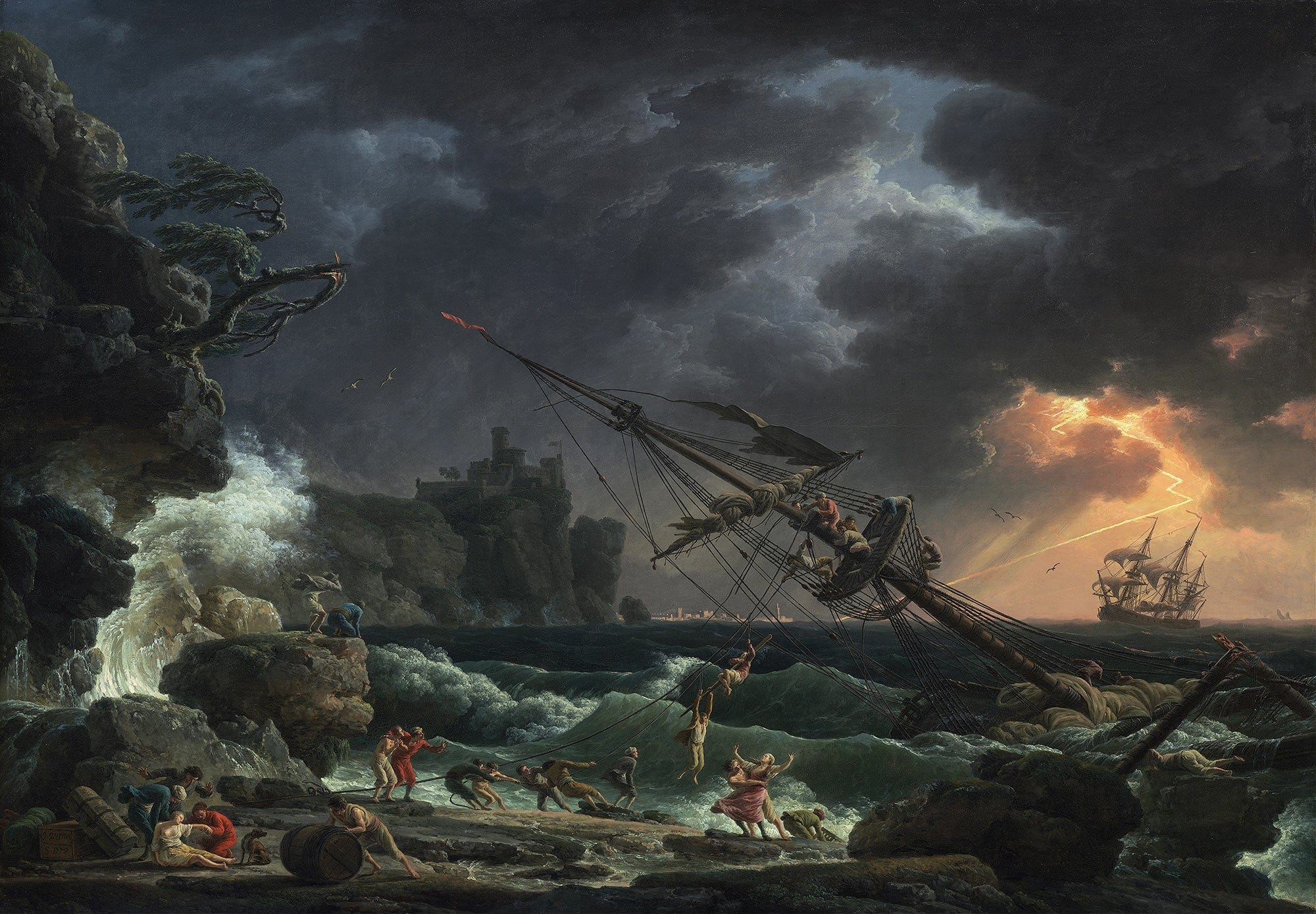 The Shipwreck by Claude Joseph Vernet