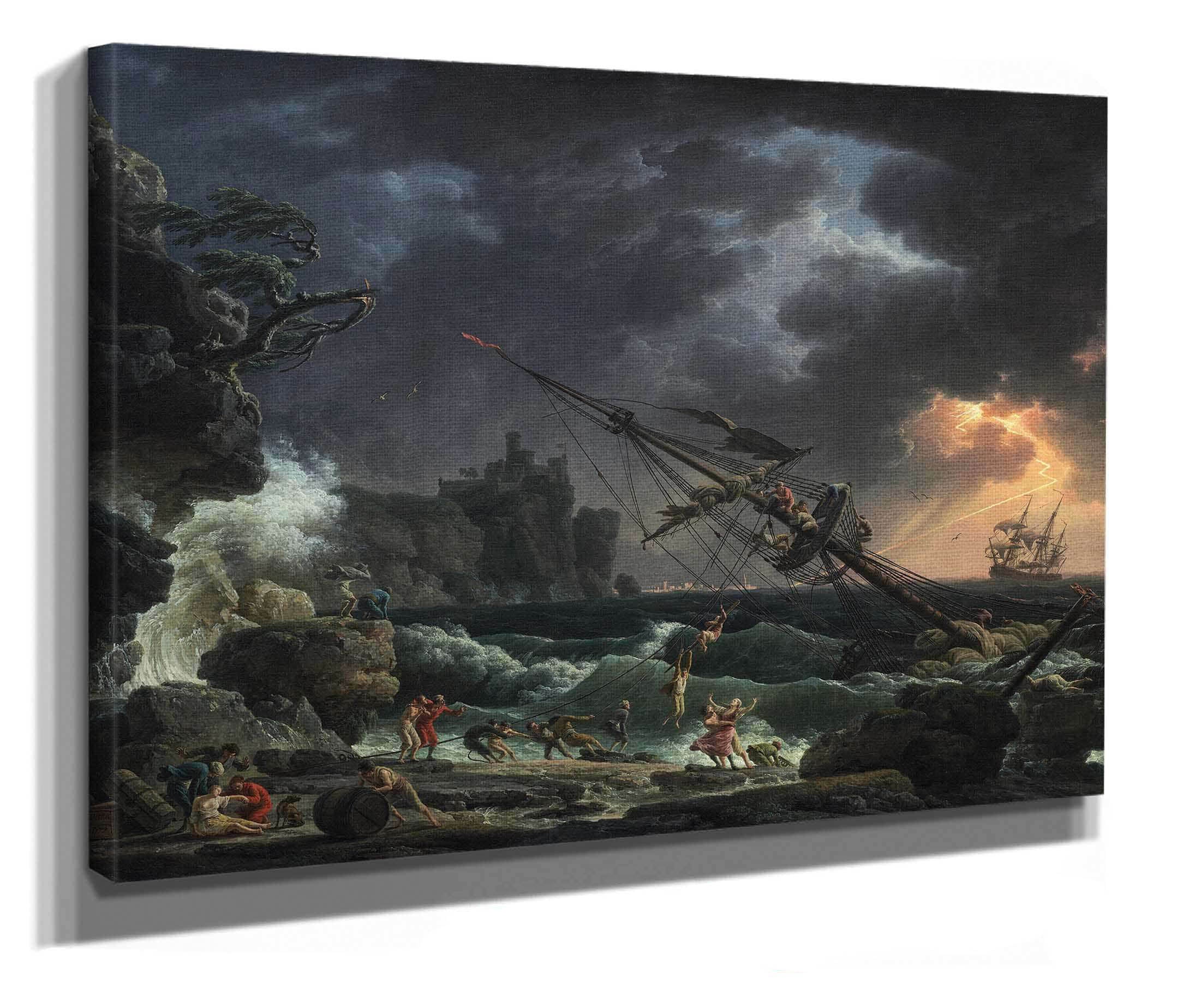 The Shipwreck by Claude Joseph Vernet - Image 2