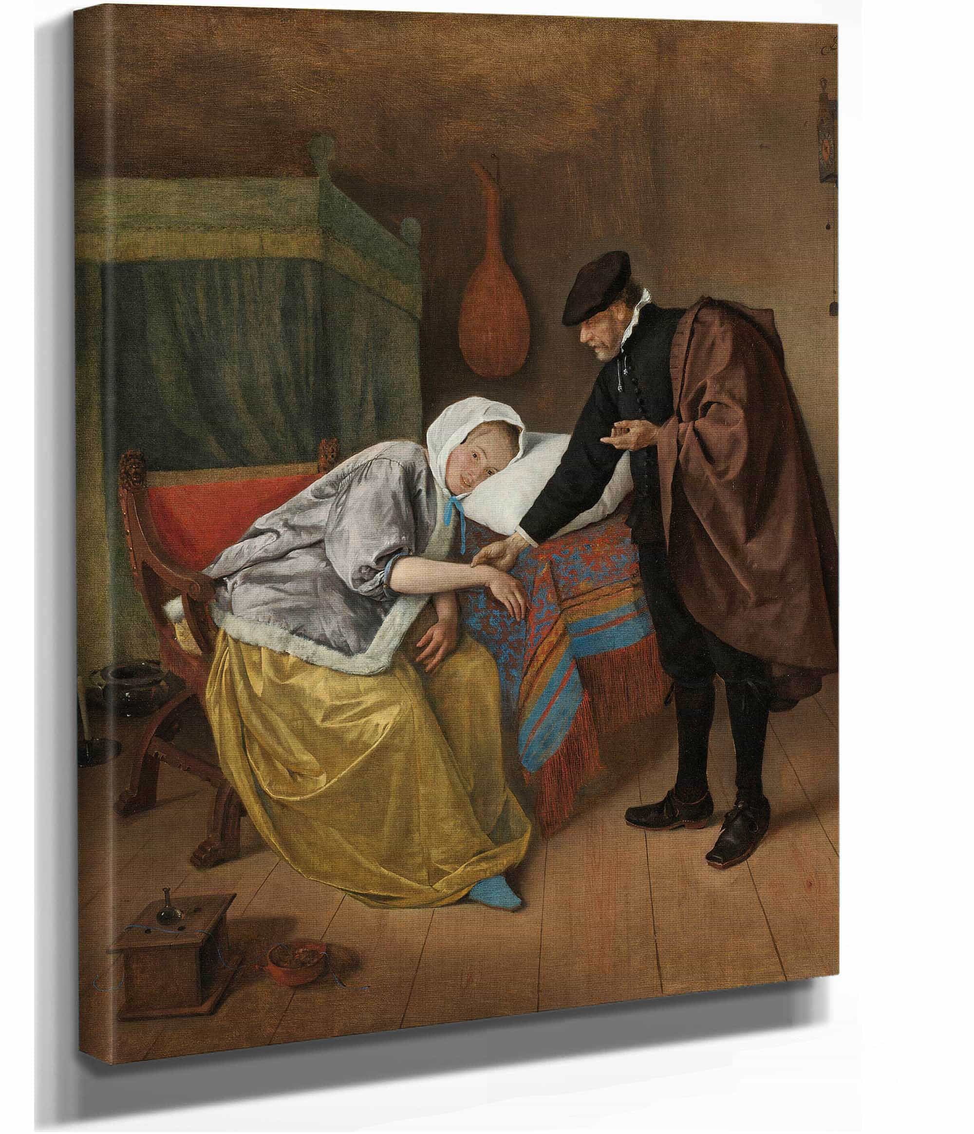 The Sick Woman C by Jan Steen - Image 2