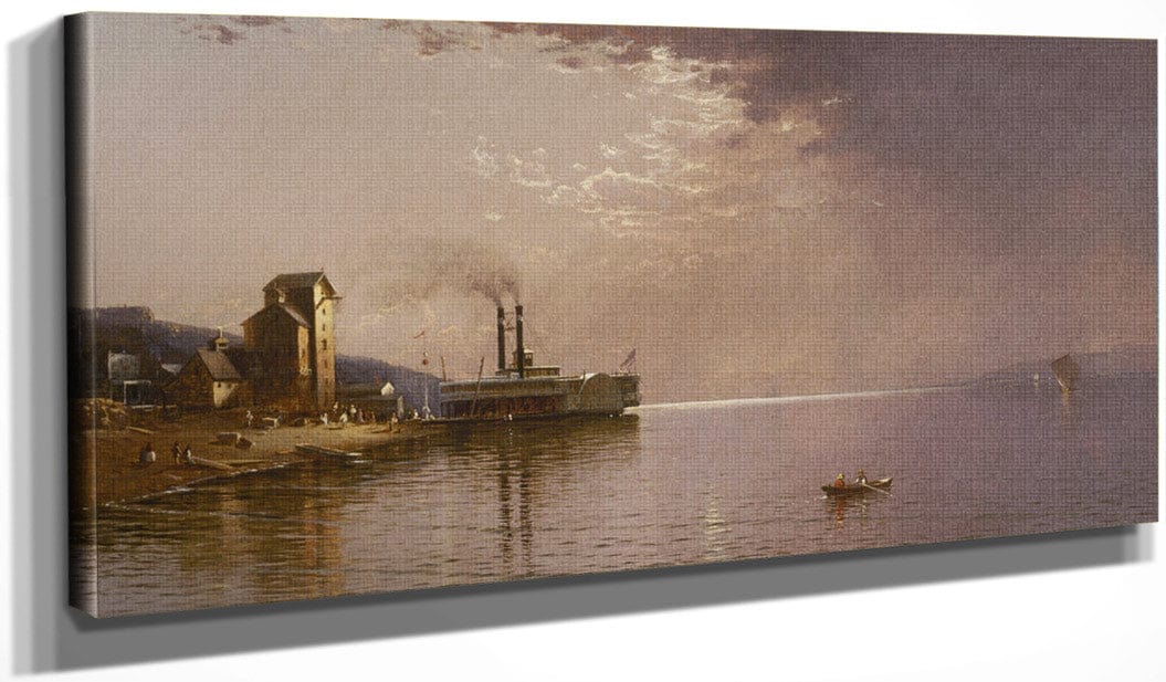 The Sidewheeler The City Of St. Paul On The Mississippi River, Dubuque, Iowa By Alfred Thompson Bricher - Image 3