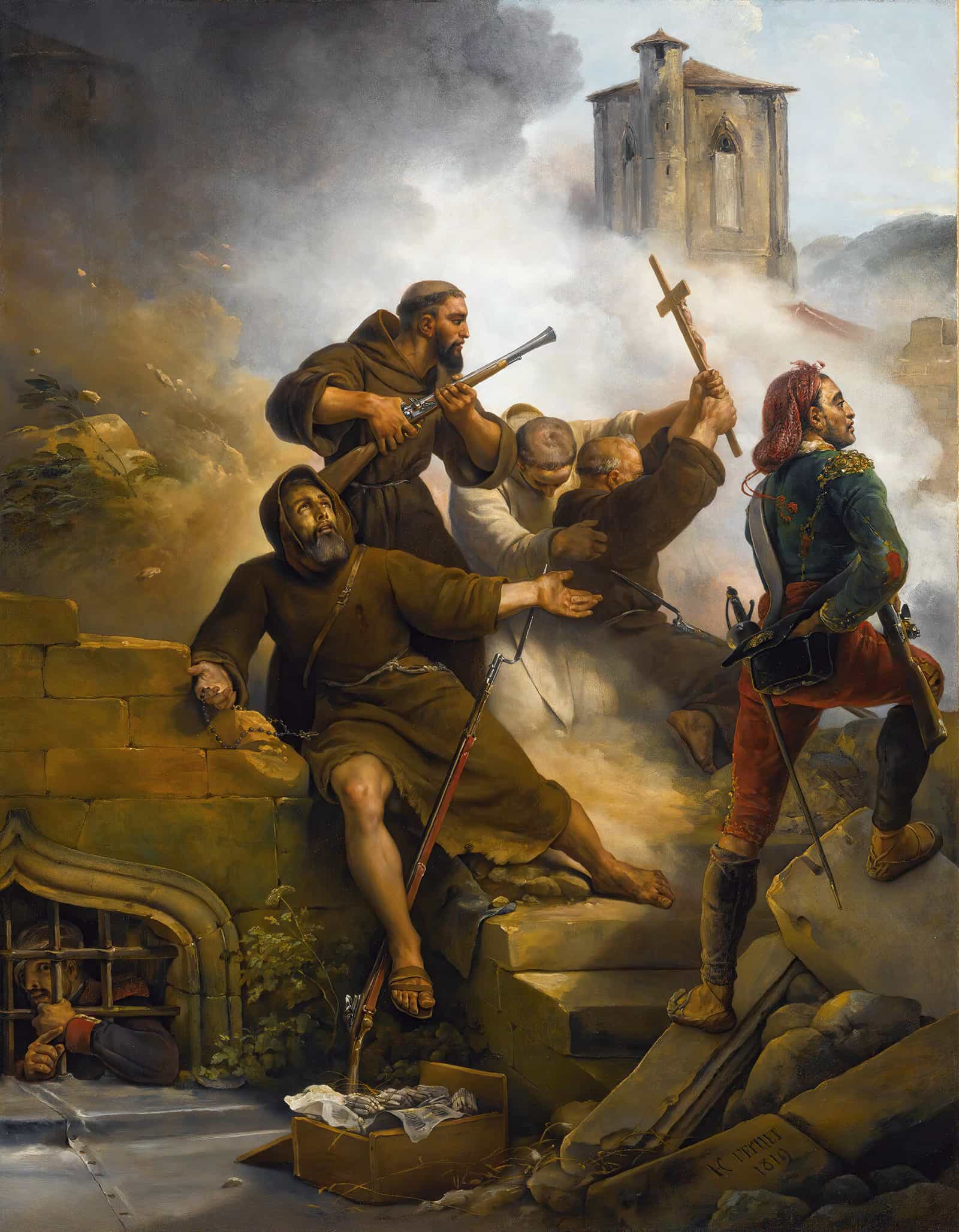 The Siege Of Saragossa by Horace Vernet