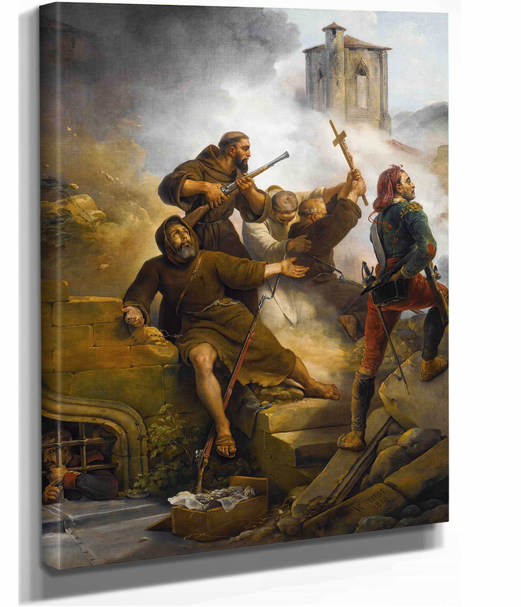 The Siege Of Saragossa by Horace Vernet - Image 2