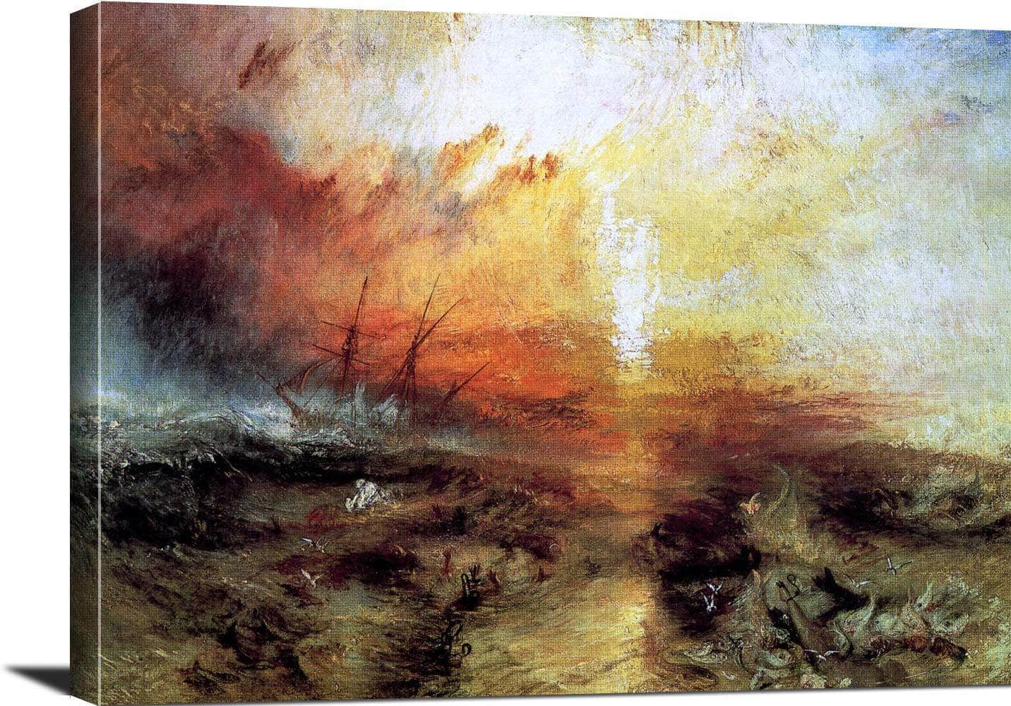 The Slave Ship Painting Joseph Mallord William Turner Canvas Art - Image 3