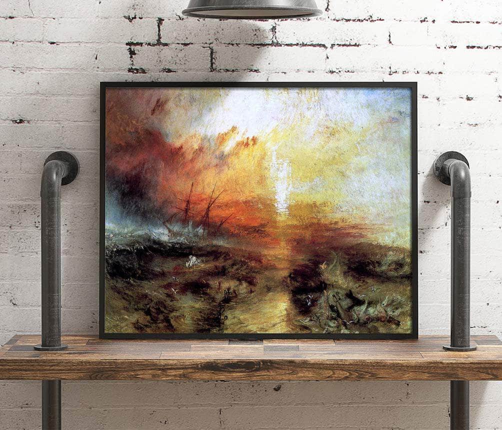 The Slave Ship Painting Joseph Mallord William Turner Canvas Art - Image 4