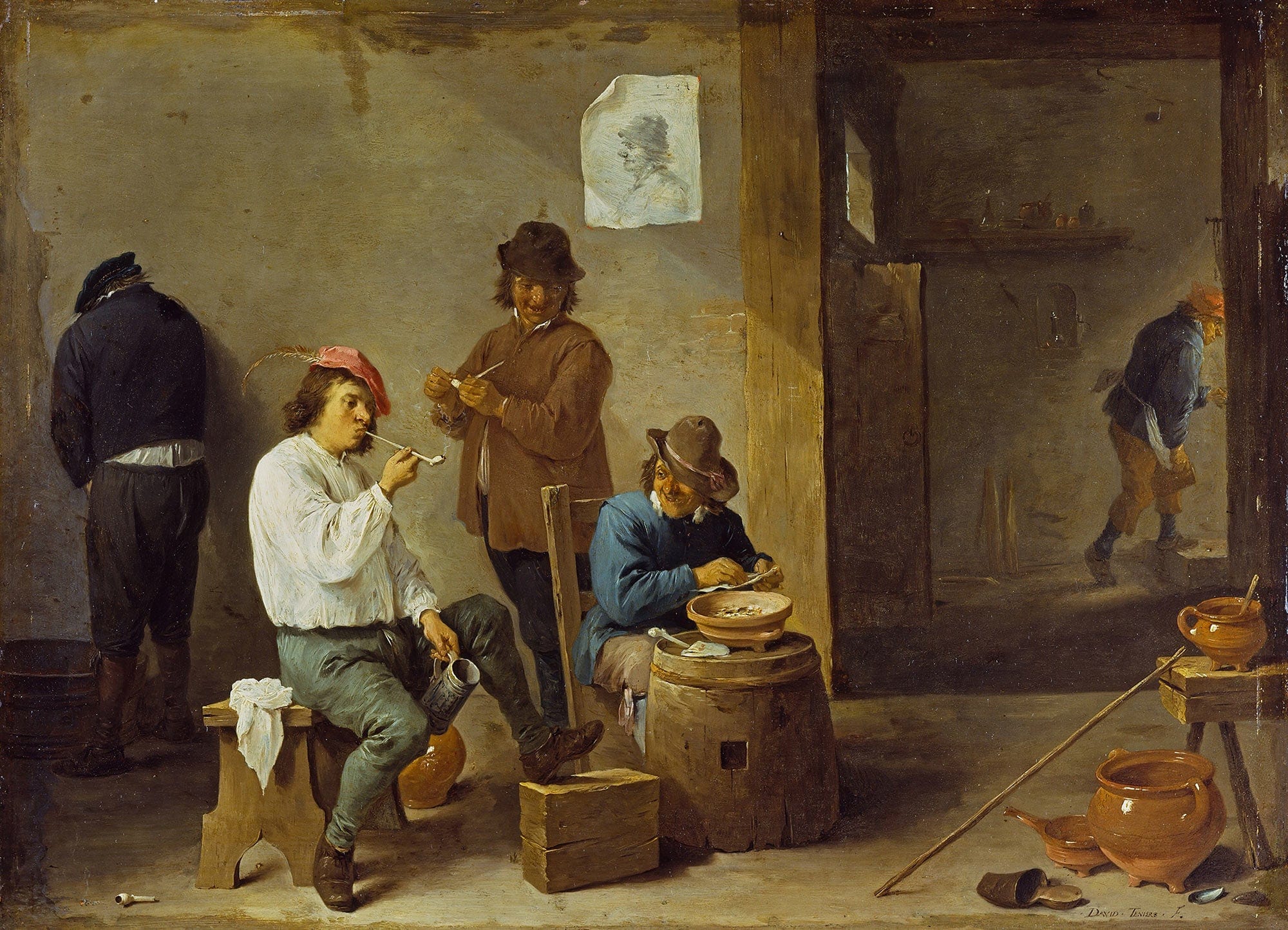 The Smokers by David Teniers The Younger - Image 2