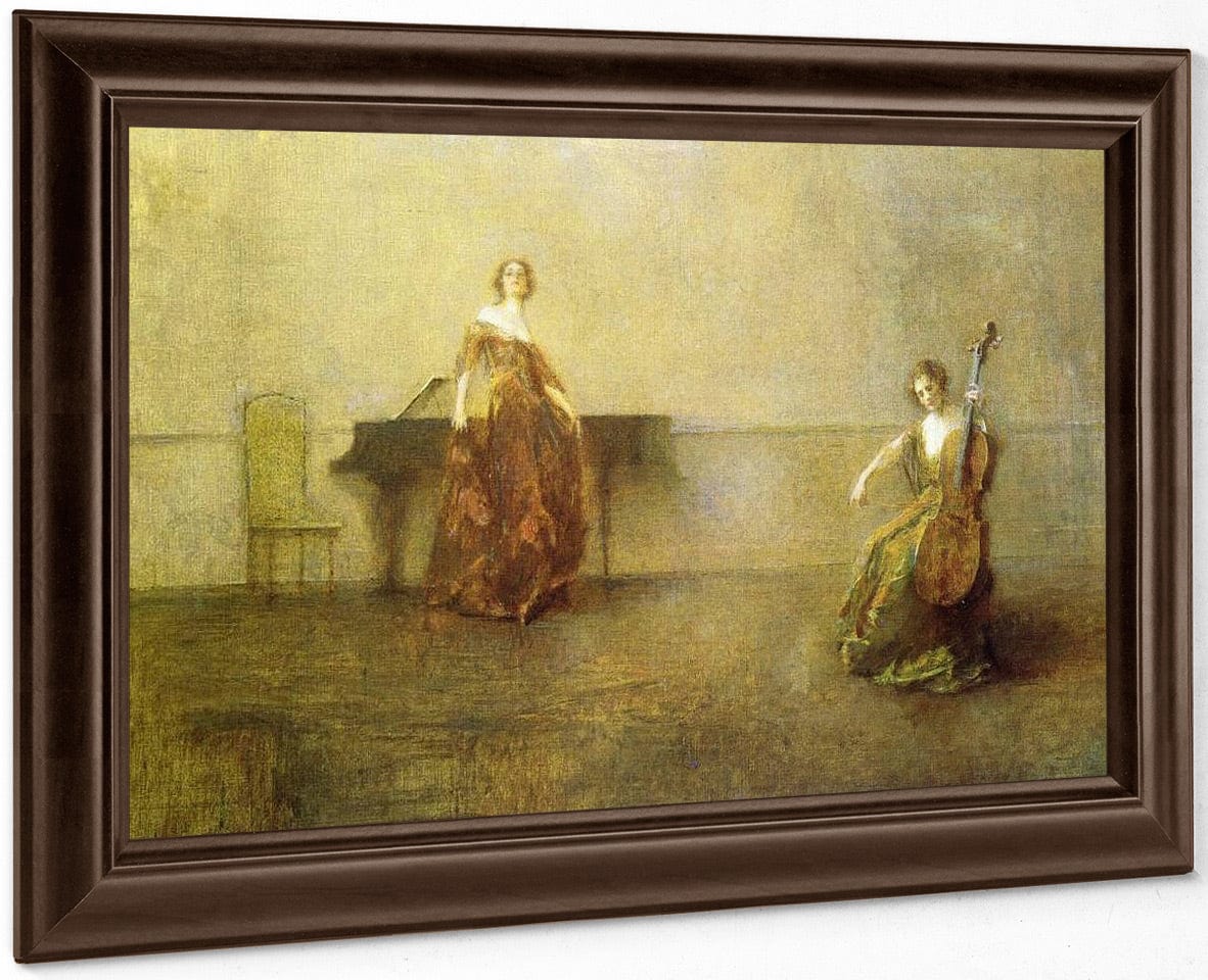 The Song And The Cello By Thomas Wilmer Dewing - Image 6