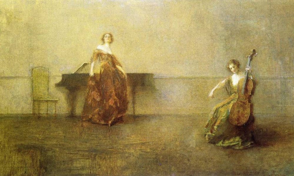 The Song And The Cello By Thomas Wilmer Dewing - Image 7