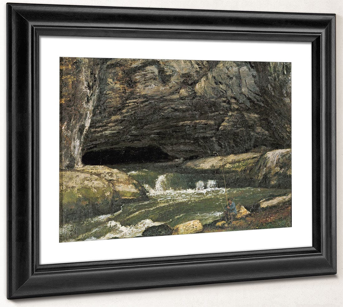 The Source Of The Loue Or La Grotte Sarrazine By Jean Desire Gustave Courbet - Image 4