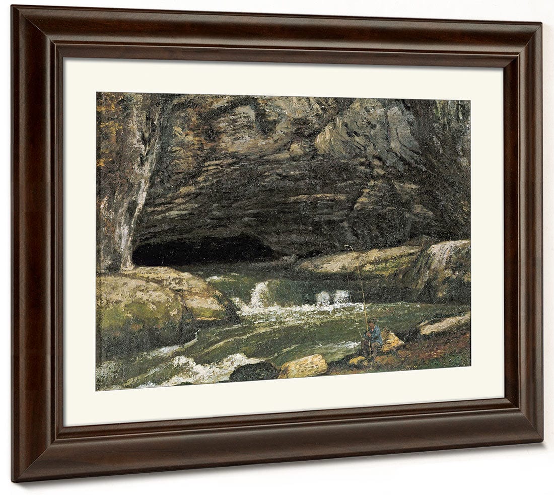 The Source Of The Loue Or La Grotte Sarrazine By Jean Desire Gustave Courbet - Image 5