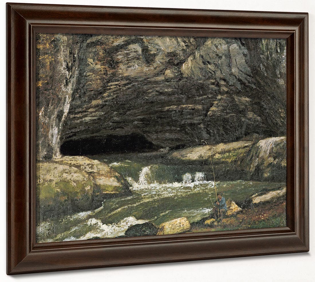 The Source Of The Loue Or La Grotte Sarrazine By Jean Desire Gustave Courbet - Image 6
