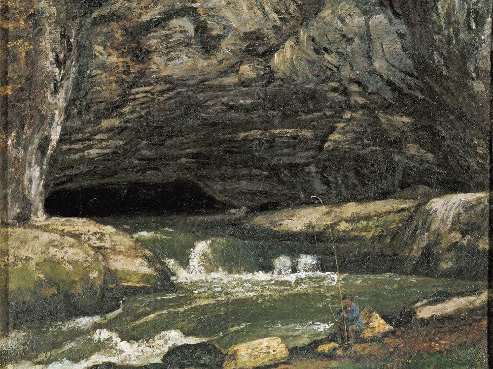 The Source Of The Loue Or La Grotte Sarrazine By Jean Desire Gustave Courbet - Image 7