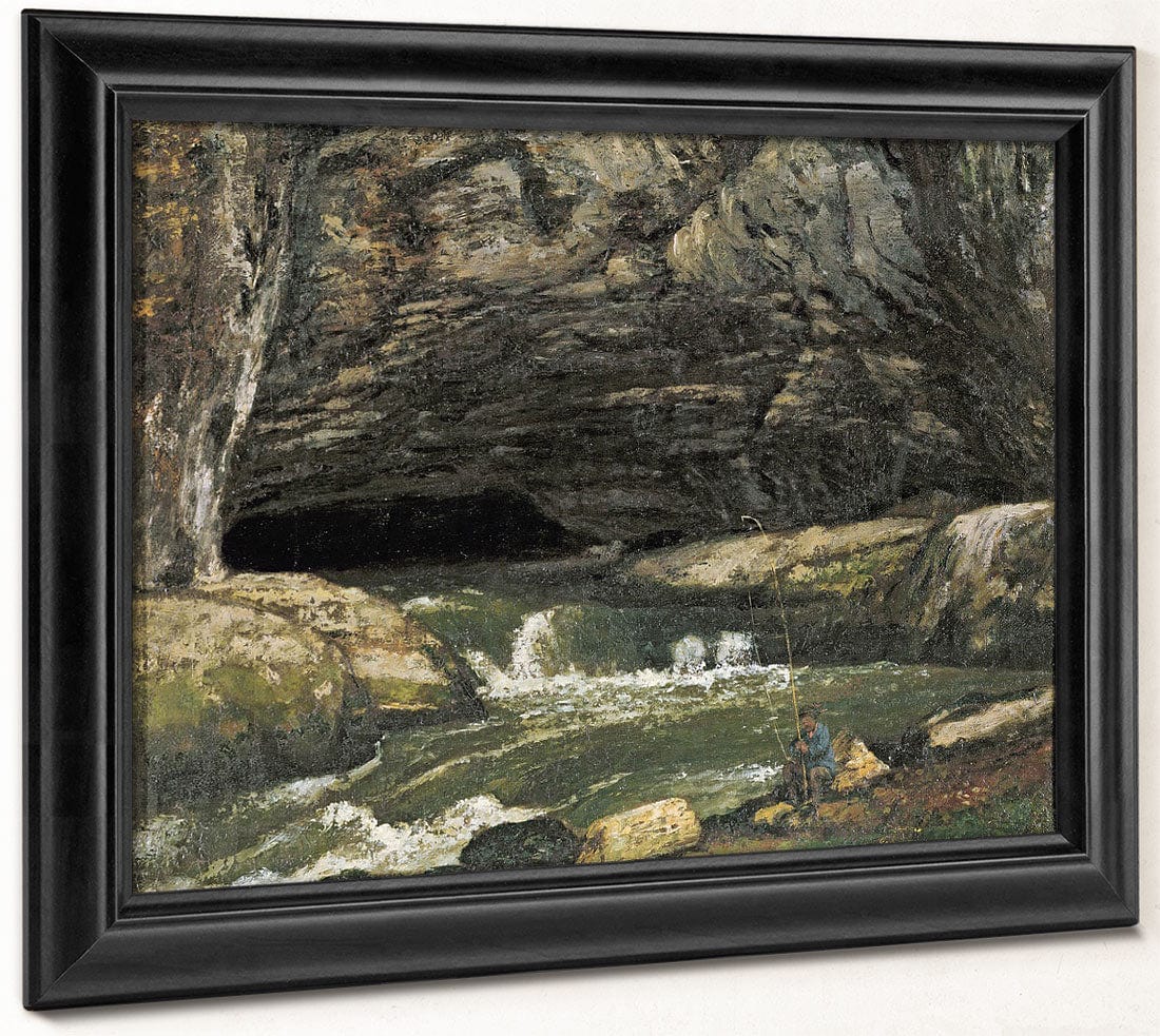 The Source Of The Loue Or La Grotte Sarrazine By Jean Desire Gustave Courbet - Image 8