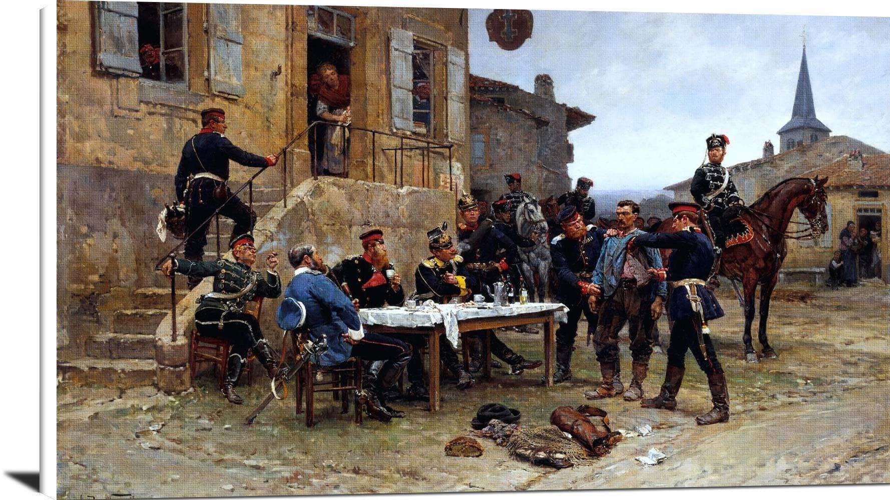 The Spy Painting Alphonse De Neuville Canvas Art