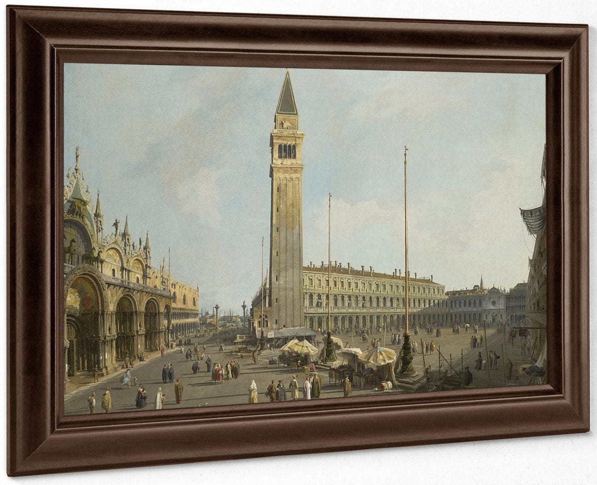 The Square Of Saint Mark's And The Piazzetta Venice C. 1731 By Canaletto - Image 4