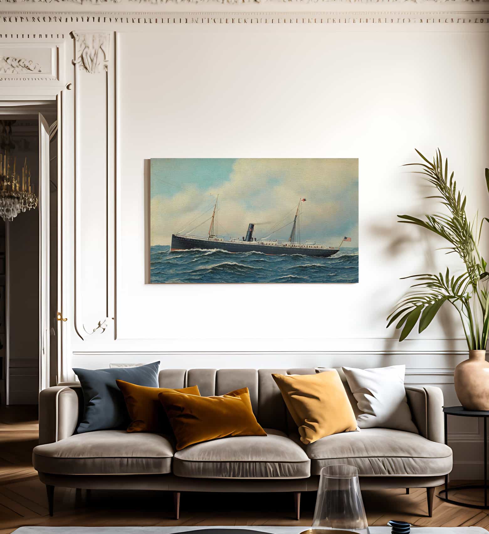 The Steamship Concho 1904 By Antonio Jacobsen - Image 3