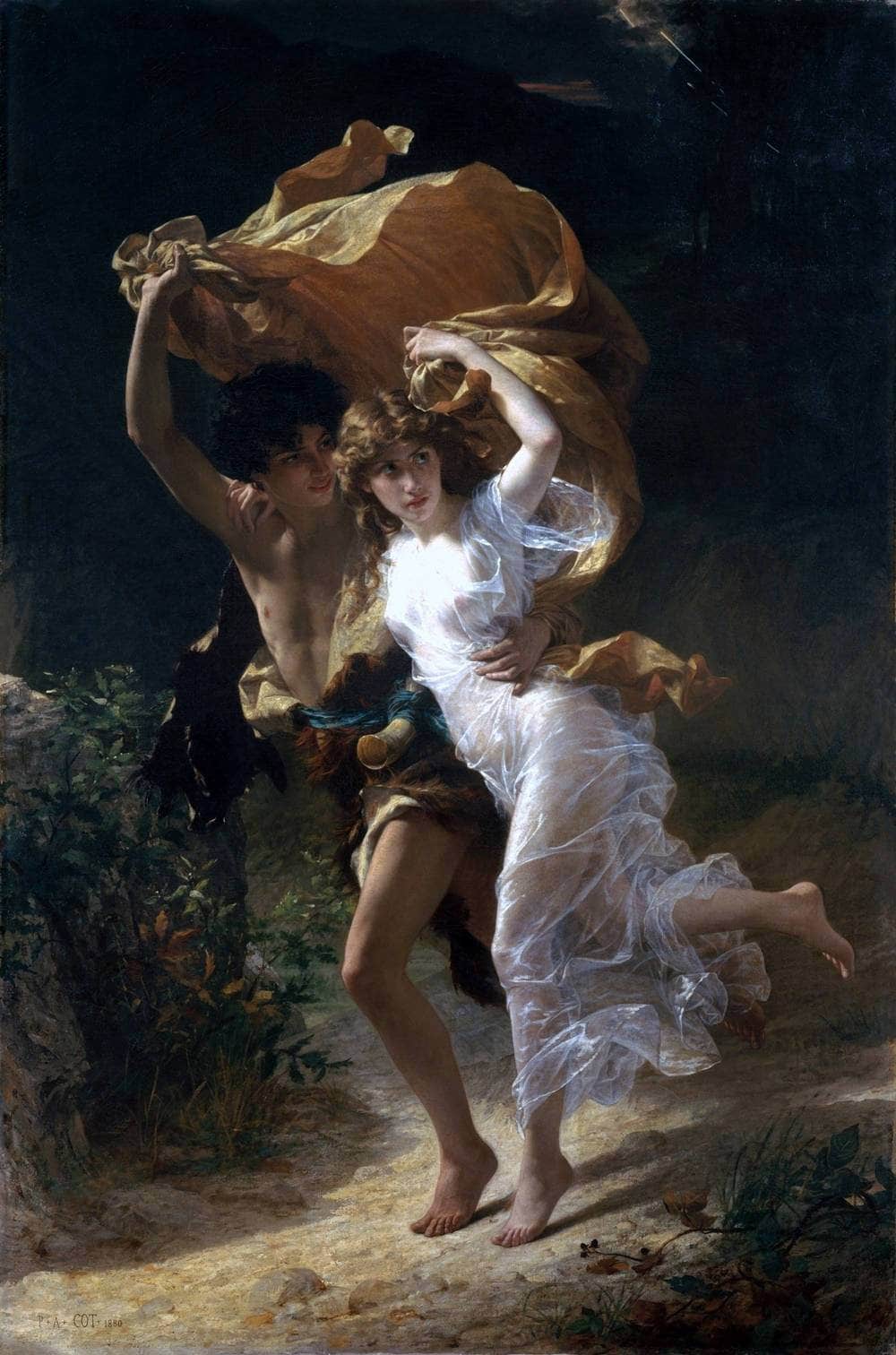 The Storm 1880 by Pierre Auguste Cot - Image 5