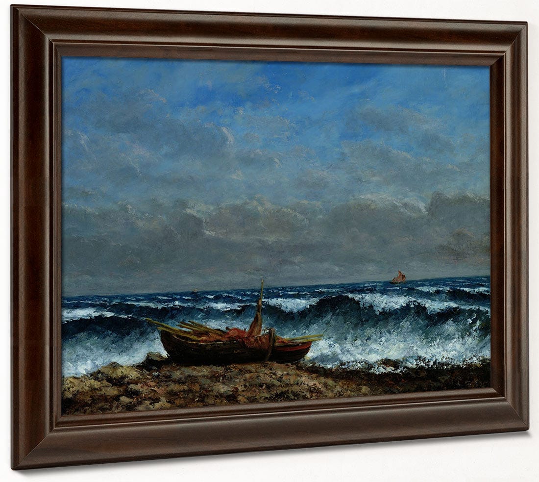 The Stormy Sea Or, The Wave 1 By Jean Desire Gustave Courbet - Image 4