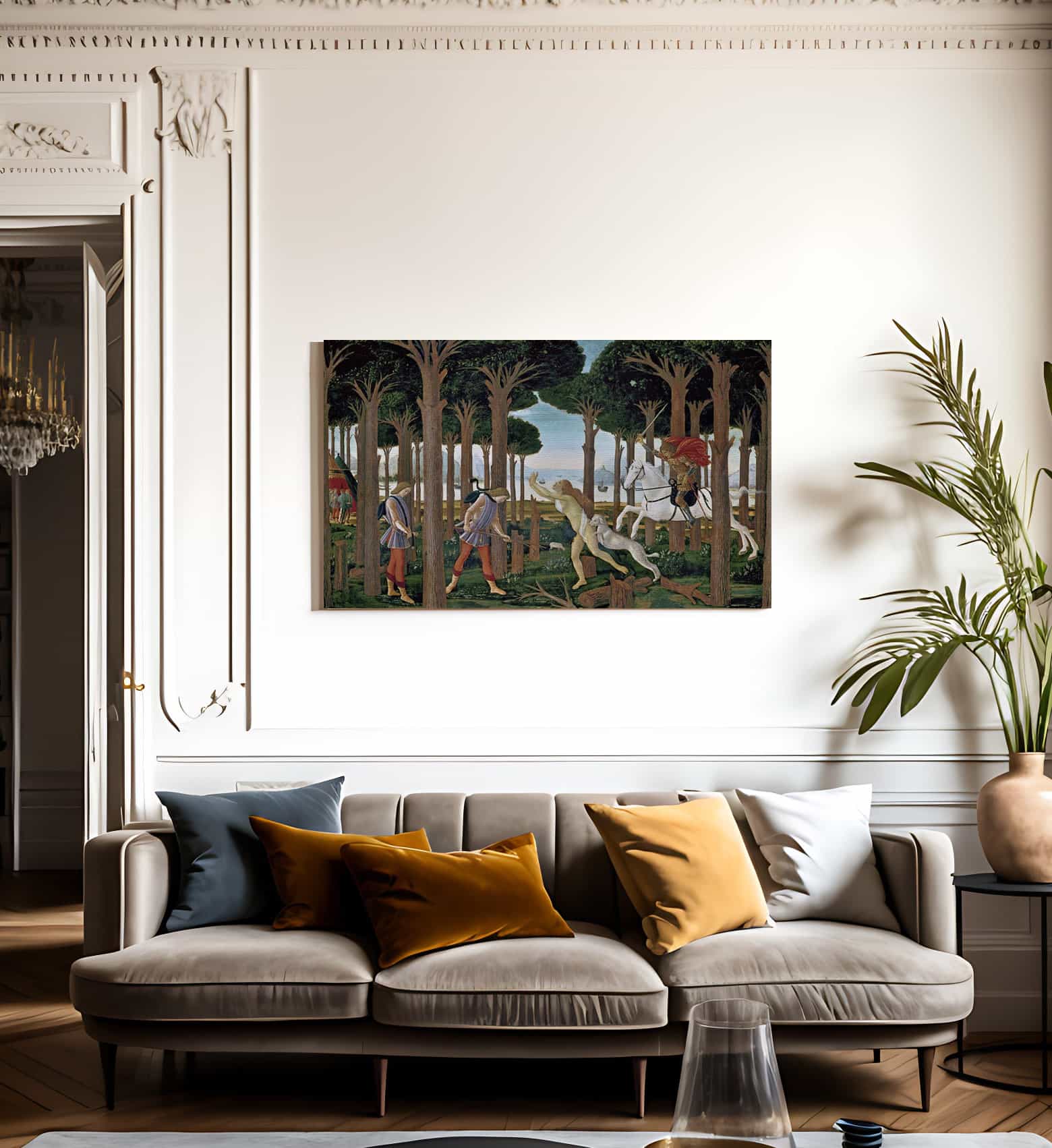 The Story Of Nastagio Degli Onesti I 1483 By Sandro Botticelli - Image 3